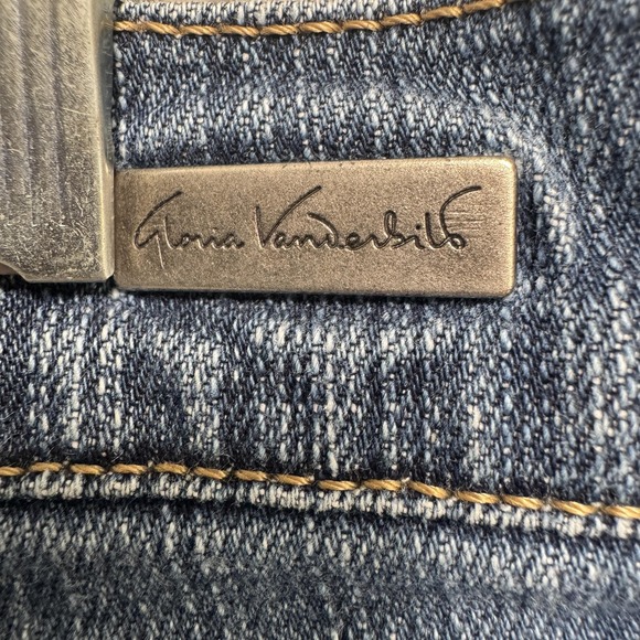 Gloria Vanderbilt Jeans Womens 10 Short Blue Denim Stretch Straight Leg Mid Rise - Picture 10 of 15